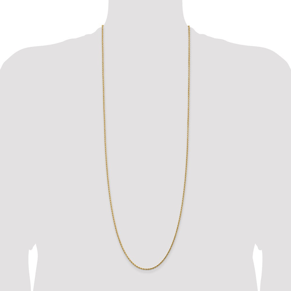 14K 1.75mm Diamond-cut Rope with Lobster Clasp Chain