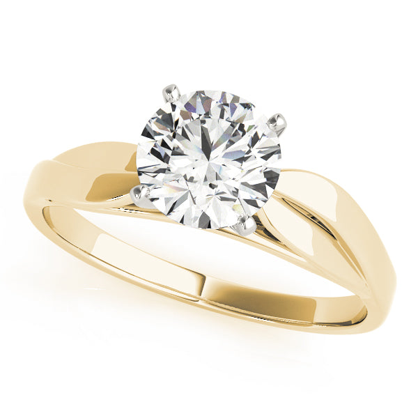 Solitaire Split Shank Engagement Ring – Setting (Size 6.5)