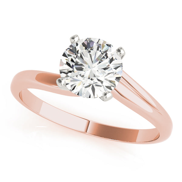 Solitaire Swirl Engagement Ring – Setting (Size 3.75)