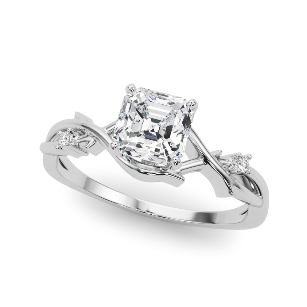 Nature-Inspired Thorn Vine Engagement Ring – Setting (Size 7.5)