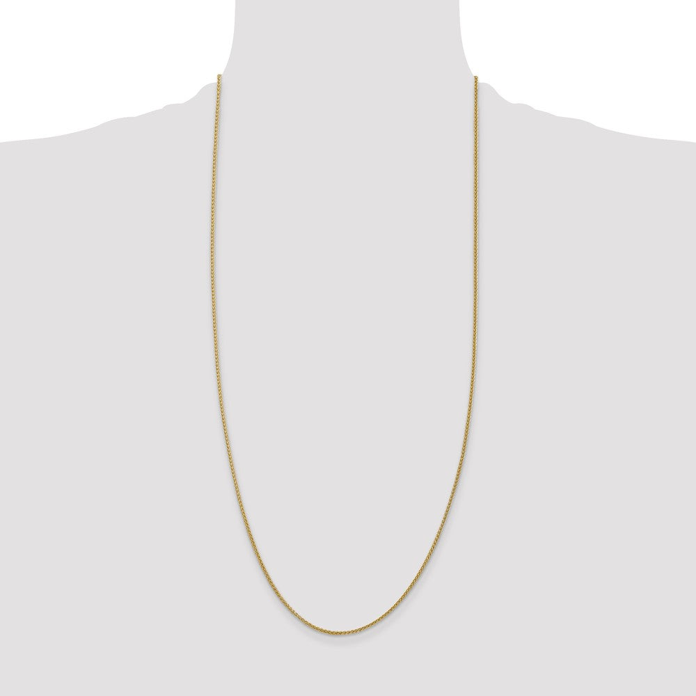 14K 1.55mm Semi-Solid Wheat with Lobster Clasp Chain