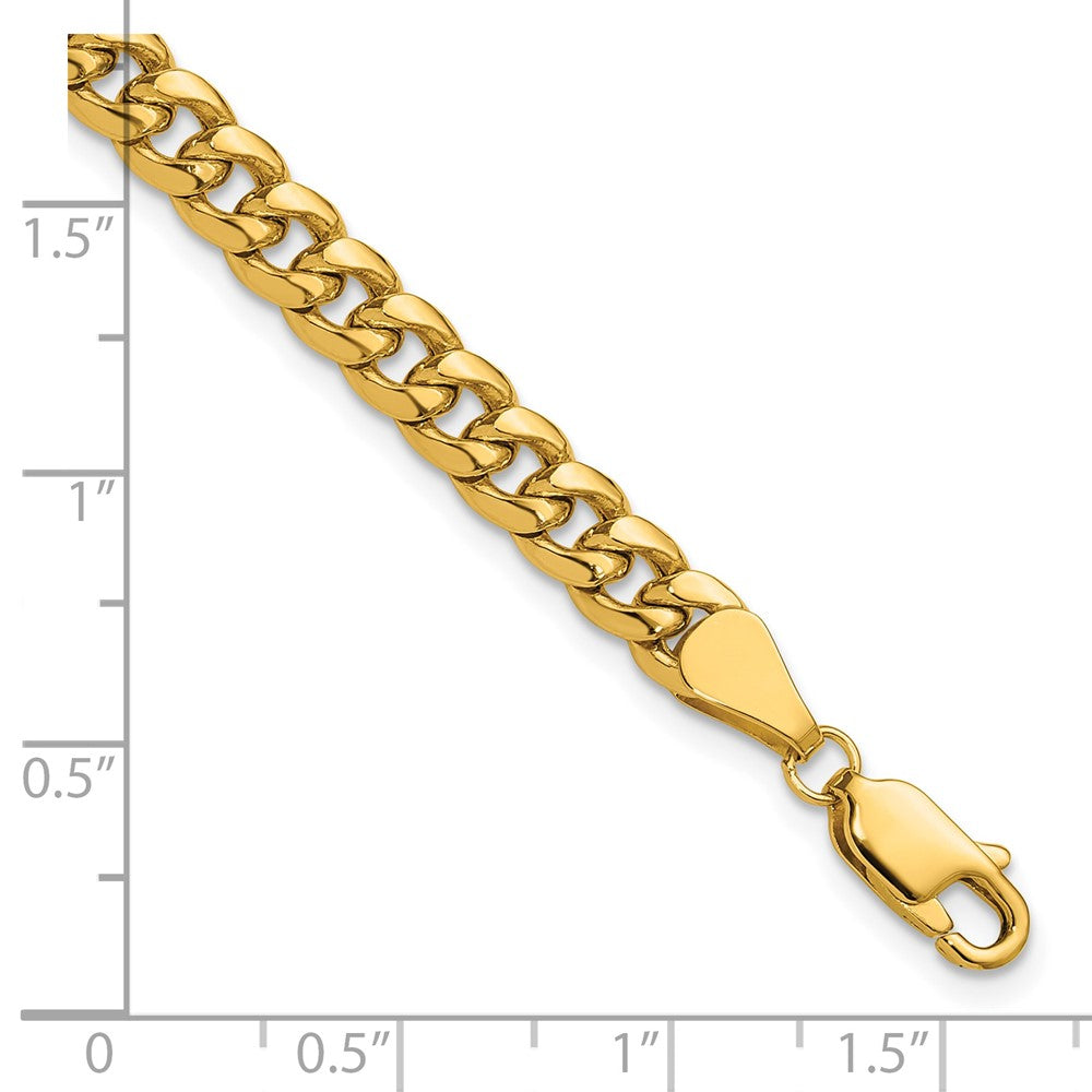 14k 5.25mm Semi-Solid Miami Cuban Chain