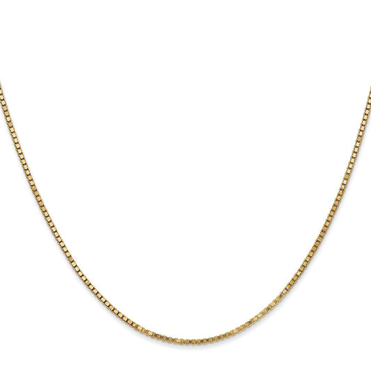 14K 1.4mm Box with Lobster Clasp Chain