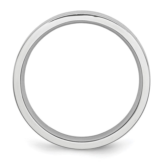 Chisel Cobalt Flat Polished 5mm Band