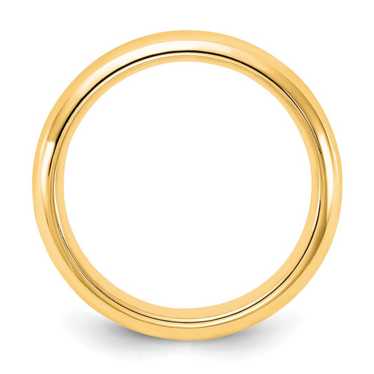 14k Yellow Gold 4mm Standard Weight Comfort Fit Wedding Band