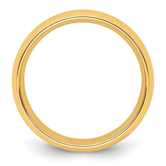 14k Yellow Gold 6mm Standard Weight Comfort Fit Wedding Band