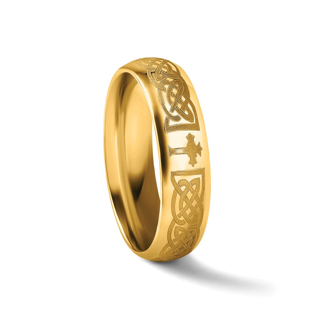 14k Yellow Gold 6mm Standard Weight Comfort Fit Wedding Band