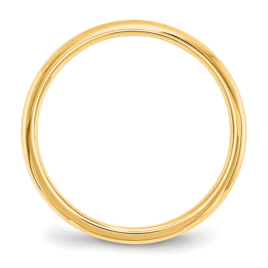 14k Yellow Gold 2mm Lightweight Comfort Fit Wedding Band
