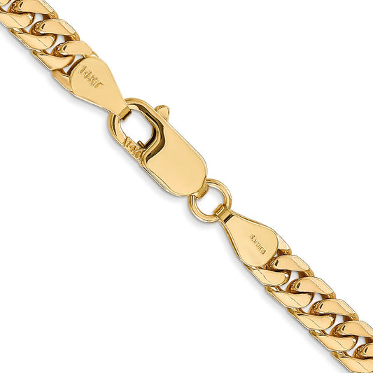 14K 5mm Solid Miami Cuban Link with Lobster Clasp Chain