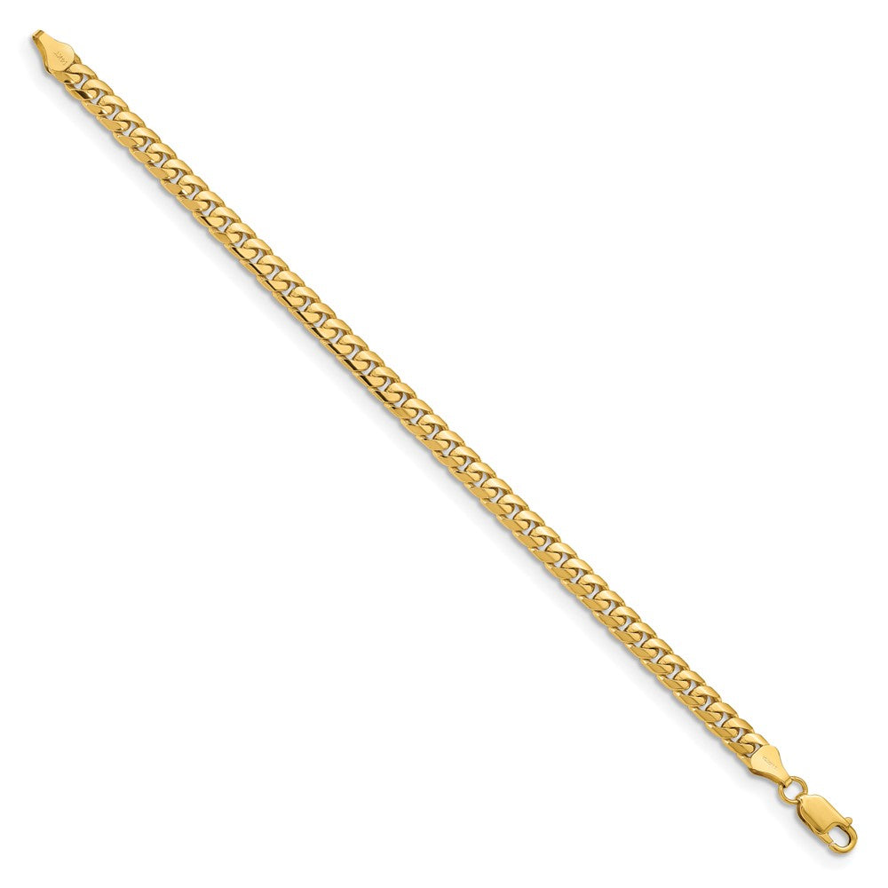 14K 5.5mm Solid Miami Cuban Link with Lobster Clasp Chain