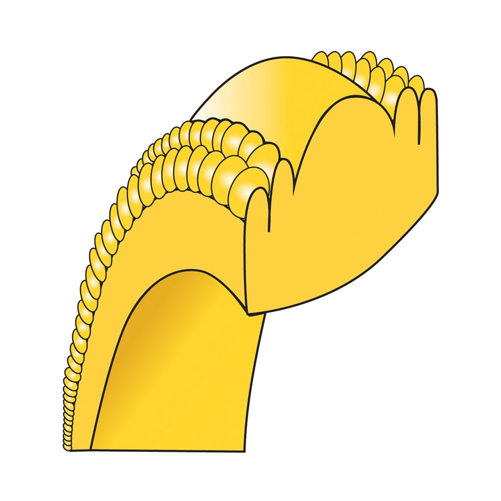 14k Yellow Gold 7mm Double Milgrain Comfort Fit Wedding Band