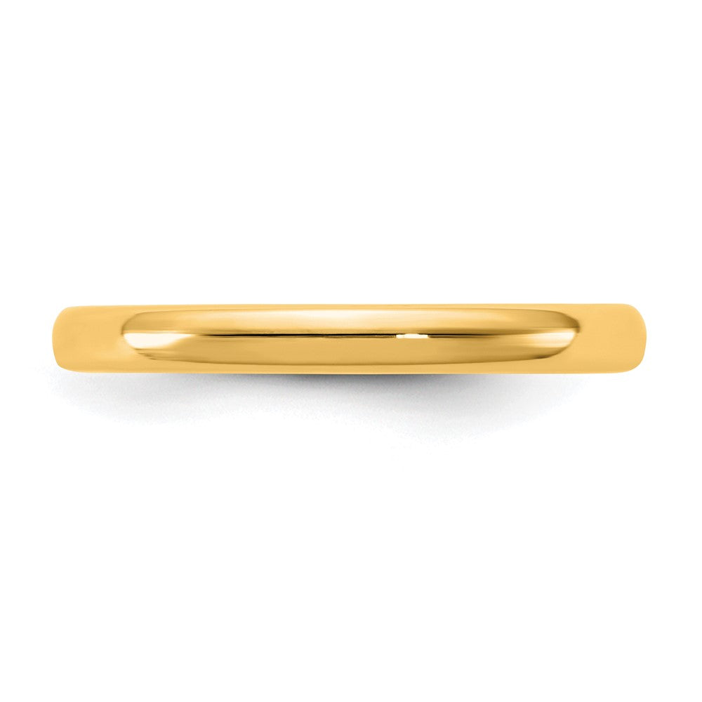 14KY 2.5mm European Comfort Fit Band