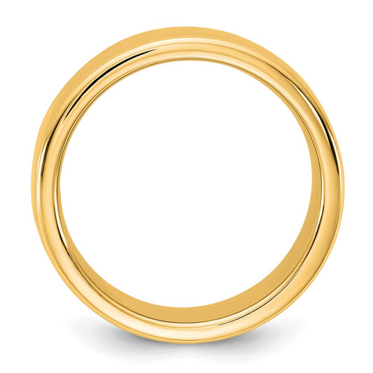 14KY 7mm European Comfort Fit Band