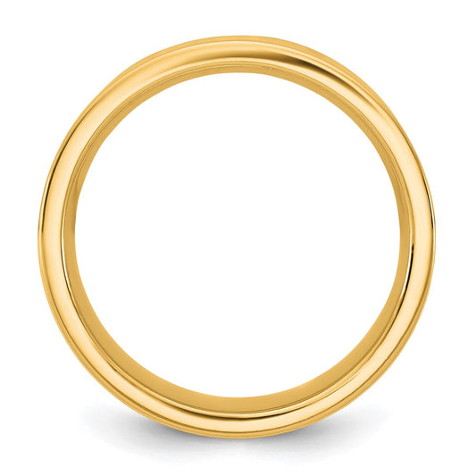 14KY 6.5mm Standard Flat Comfort Fit Band