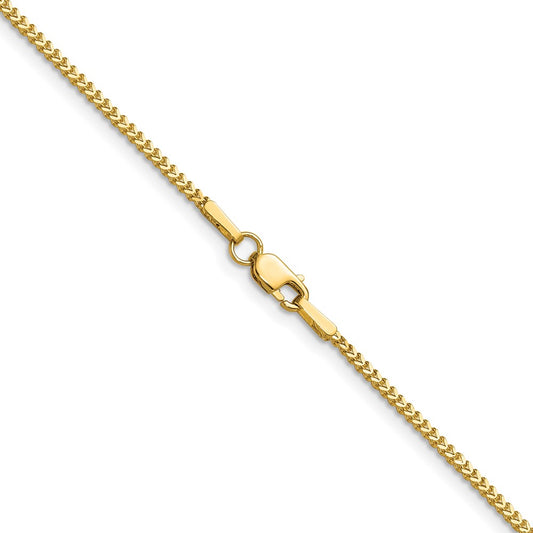 14K 1mm Franco with Lobster Clasp Chain