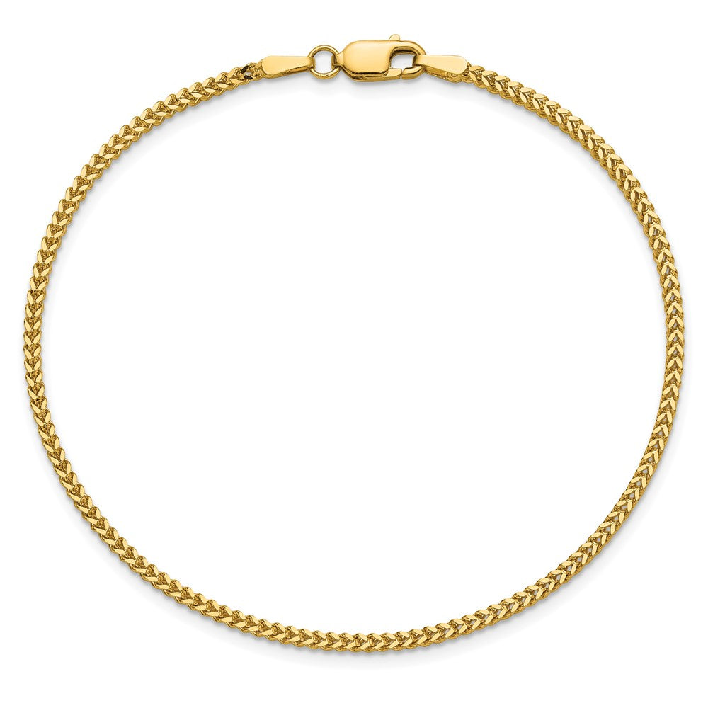 14K 1.4mm Franco with Lobster Clasp Bracelet