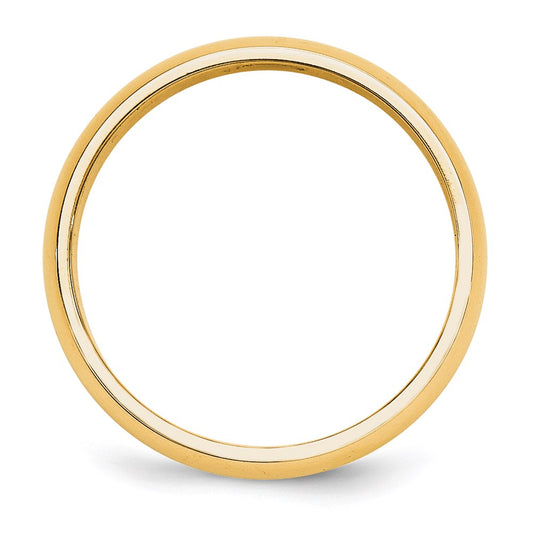 14k Yellow Gold 5mm Half Round Wedding Band
