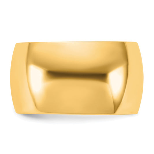 14KY 11mm Half Round Band