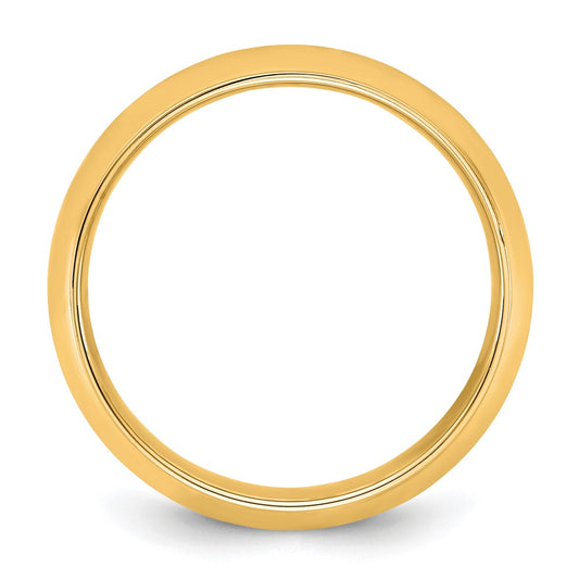 14KY 7mm Half Round with Edge Band