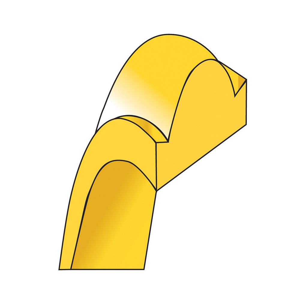 14k Yellow Gold 2.5mm Half Round with Edge Wedding Band