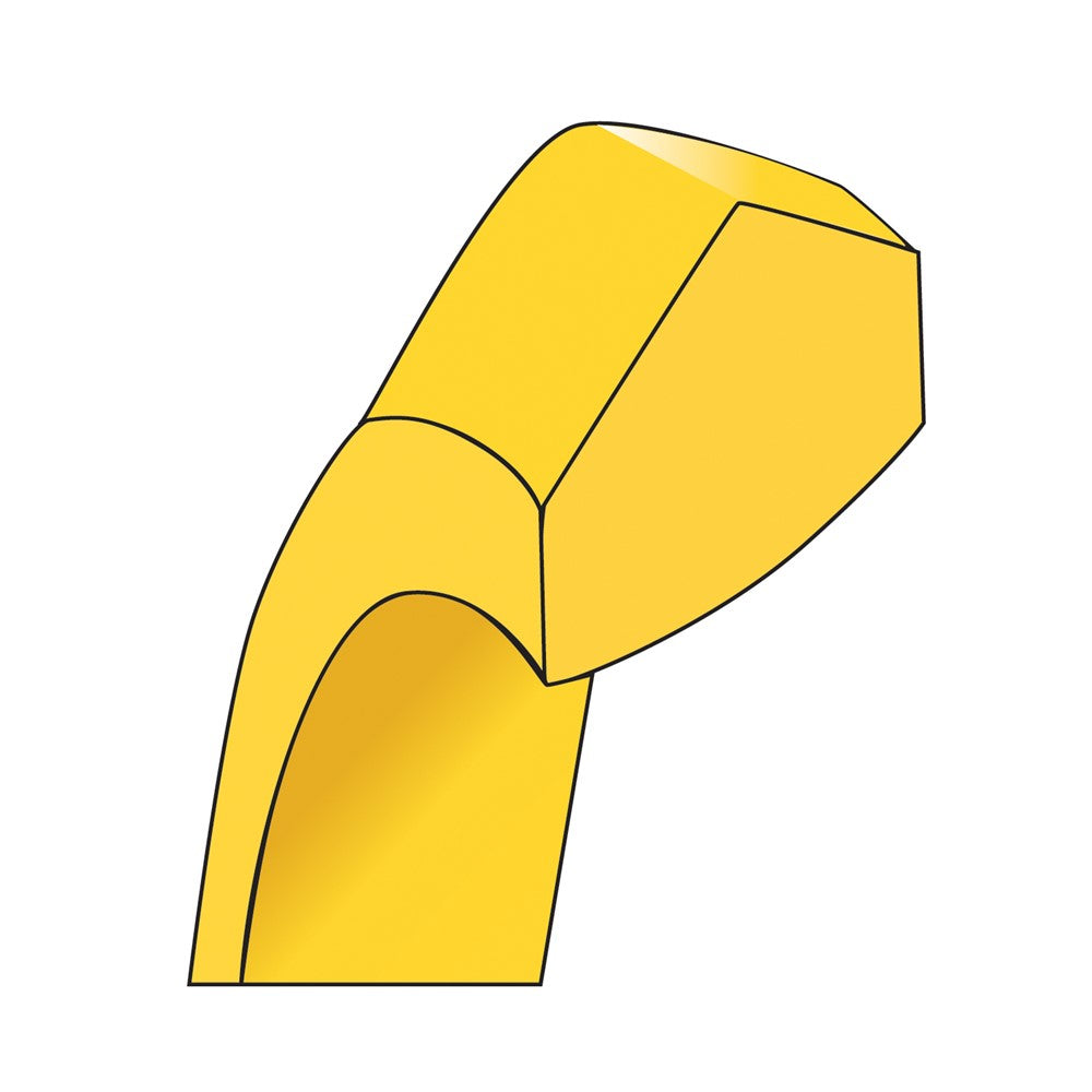 14k Yellow Gold 6mm Knife Edge Comfort Fit Wedding Band