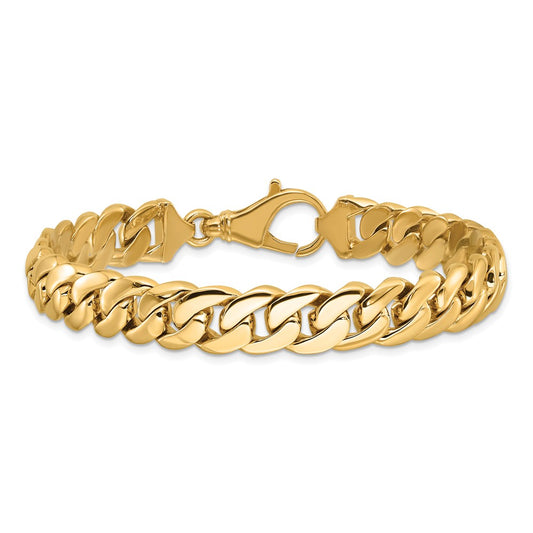 14K Two-tone 10.75mm Hand Polished Fancy Link with Fancy Lobster Clasp Chain