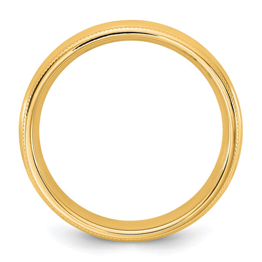 14KY 4.5mm Milgrain Comfort Fit Band