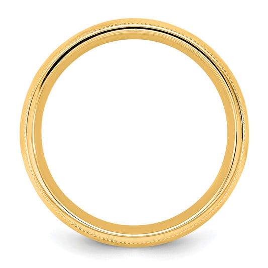 14KY 5.5mm Milgrain Comfort Fit Band