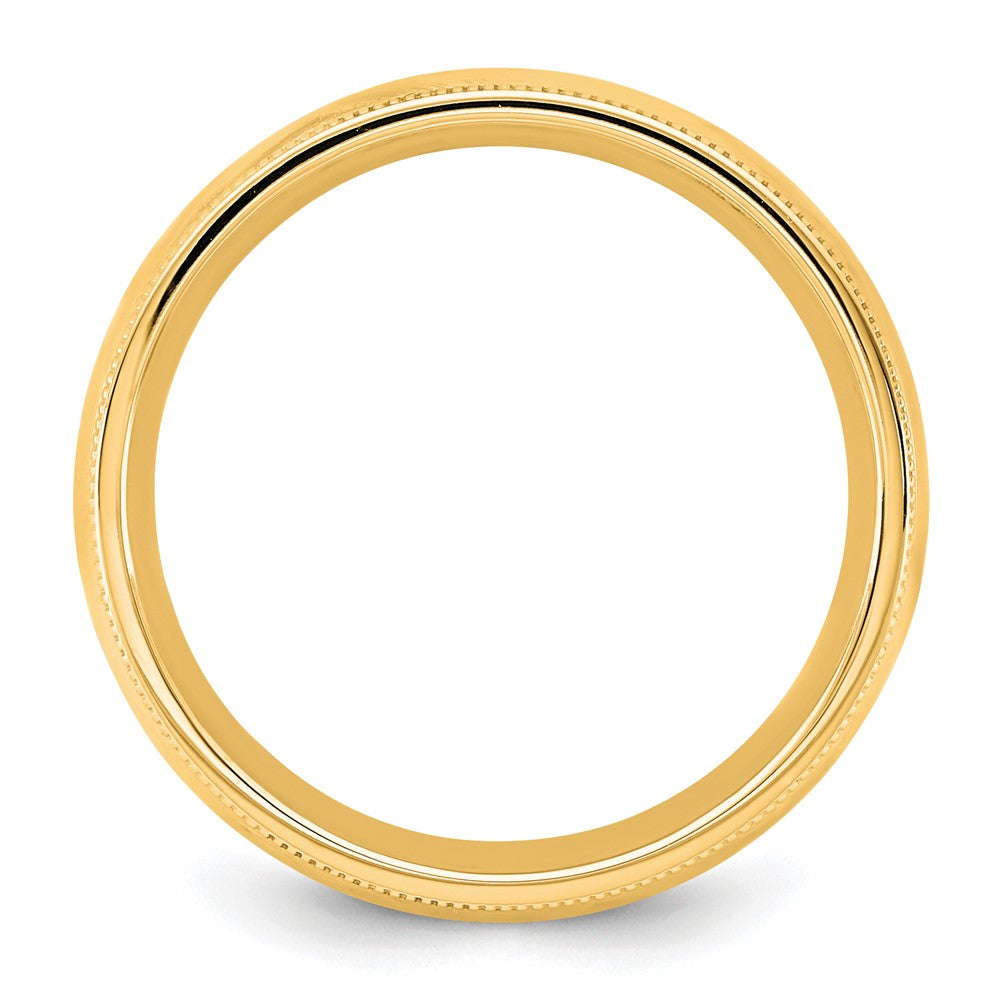 14KY 5.5mm Milgrain Comfort Fit Band