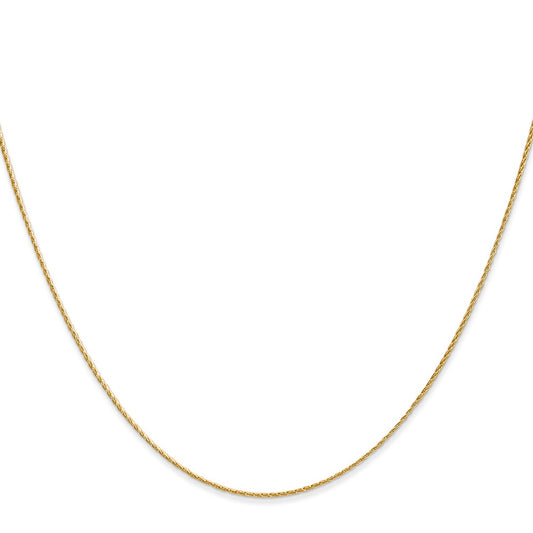 14K .7mm Round Parisian Wheat with Lobster Clasp Chain