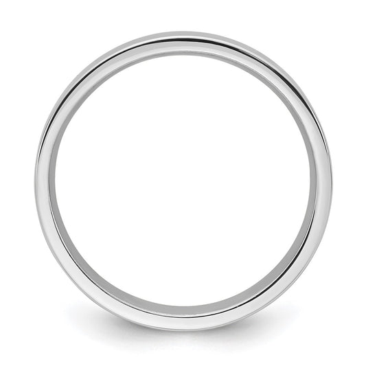 Platinum 4mm Polished Flat Wedding Band