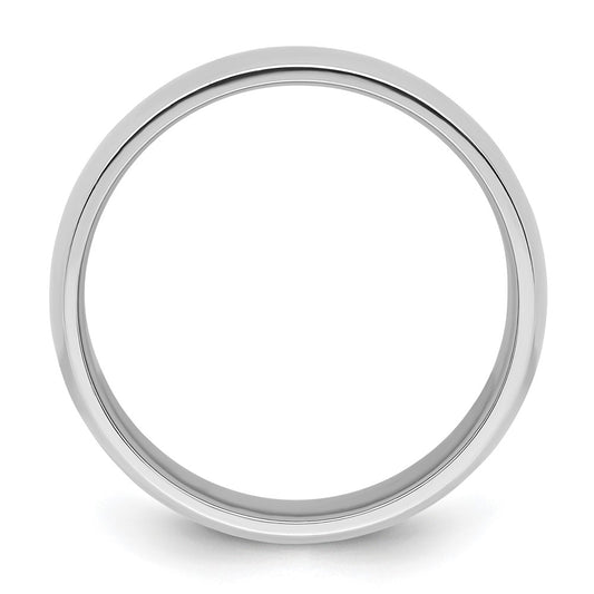 Platinum 8mm Lightweight Comfort-Fit Wedding Band