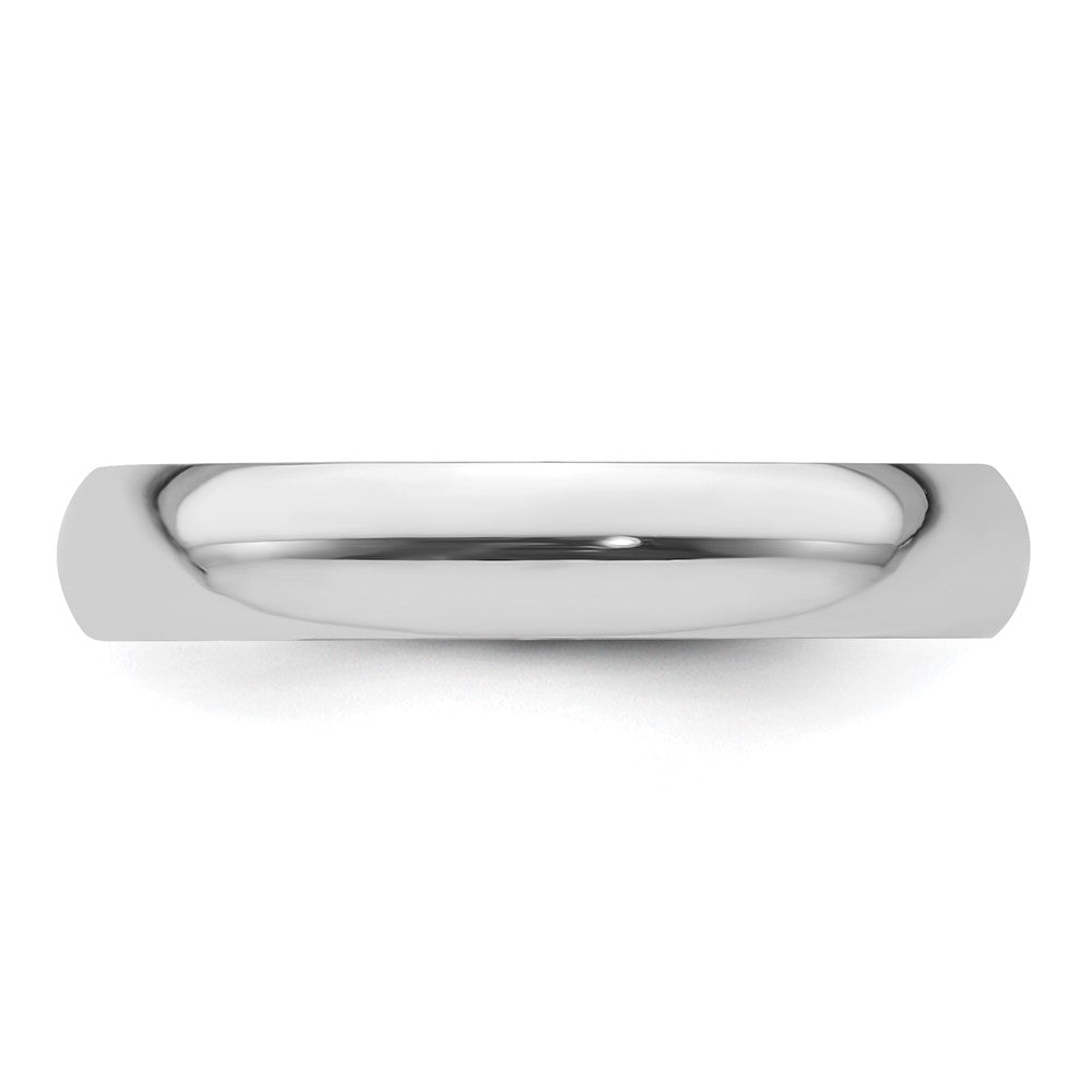 Platinum 4mm Half Round Featherweight Wedding Band