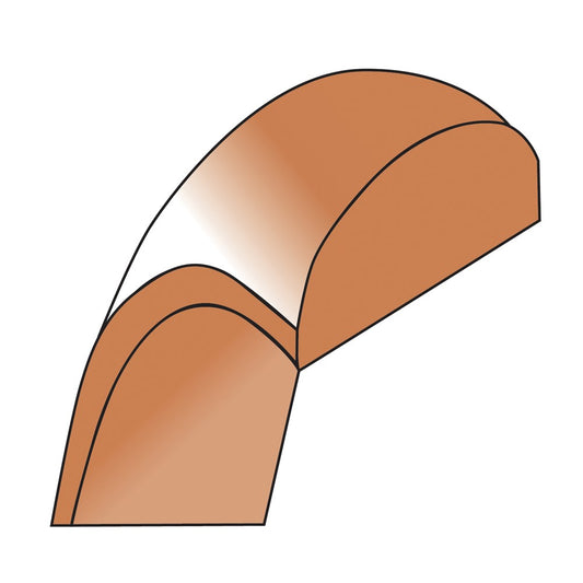 14k Rose Gold 2.5mm LTW Half Round Band