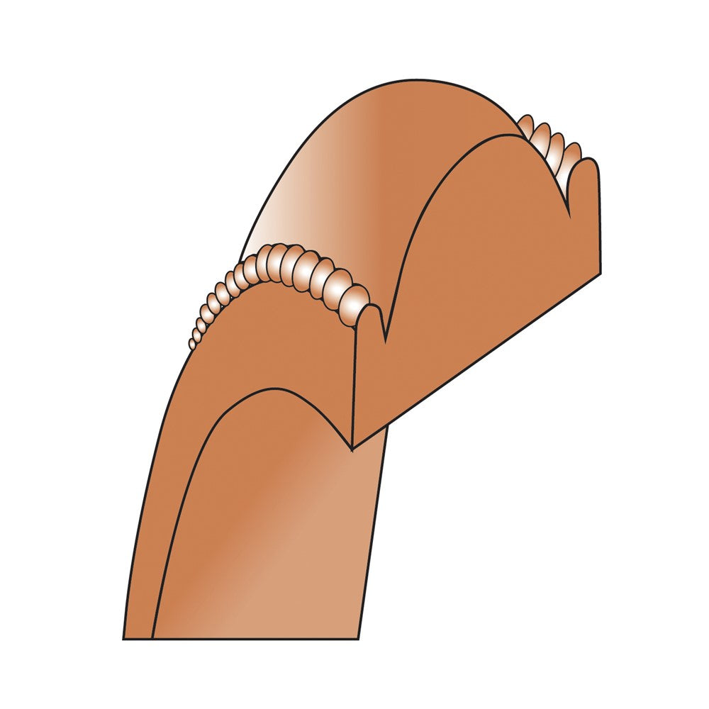 14k Rose Gold 3mm Milgrain Half Round Wedding Band