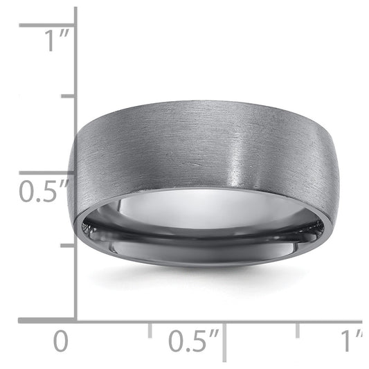 Chisel Tantalum Brushed 8mm Band