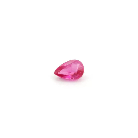 0.51ct Pear Natural Ruby (Colour Red, Clarity Slightly Included, Cut Faceted)