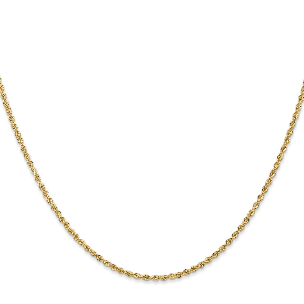 14K 1.5mm Regular Rope with Lobster Clasp Chain