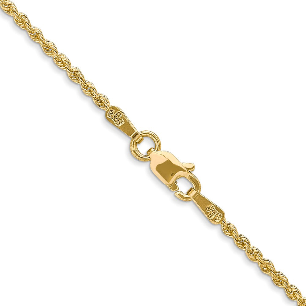 14K 1.5mm Regular Rope with Lobster Clasp Chain