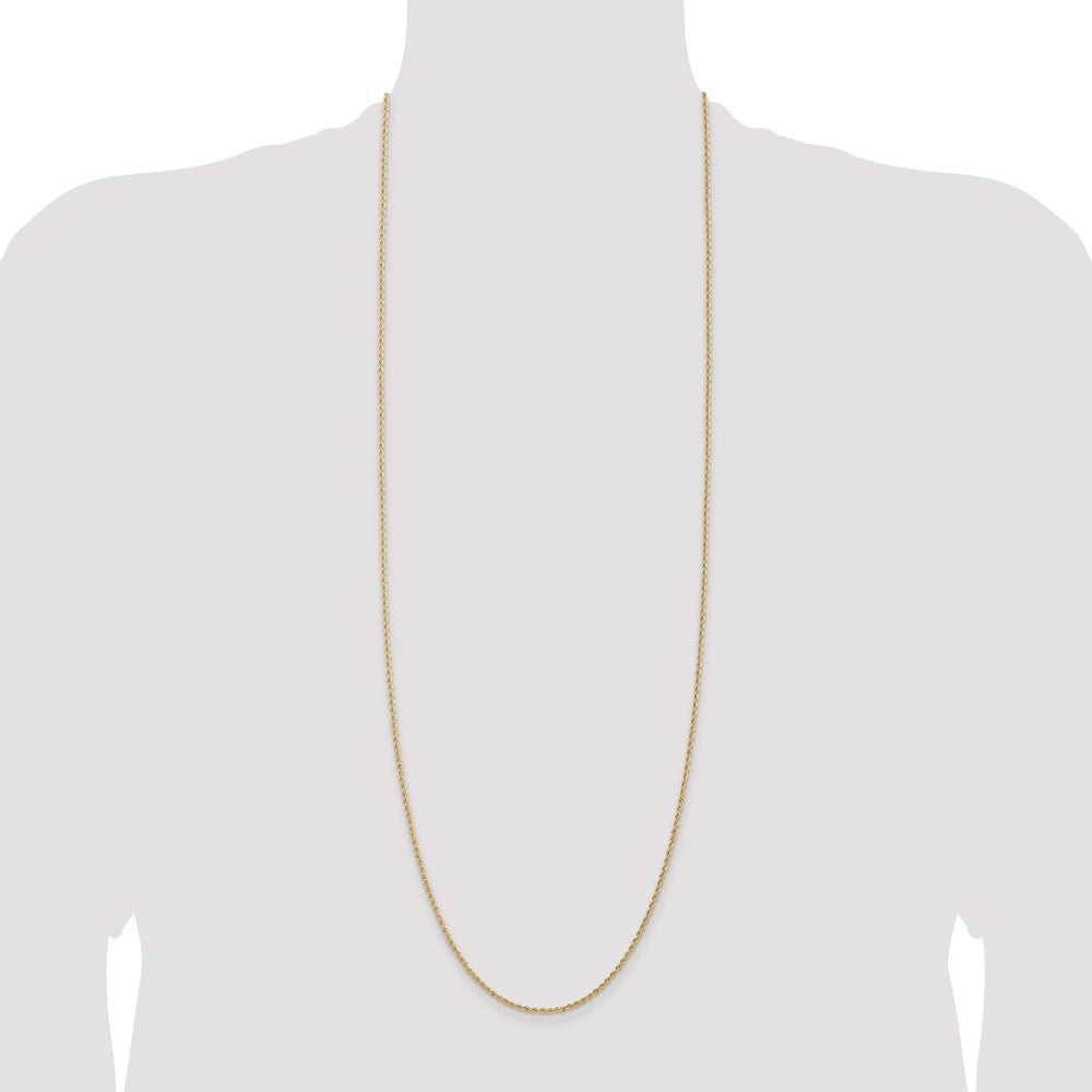 14K 1.5mm Regular Rope with Lobster Clasp Chain
