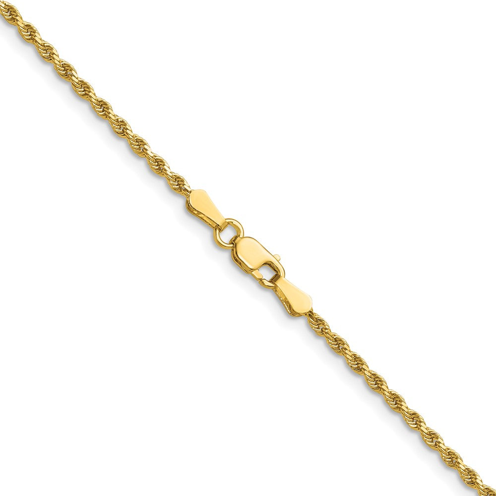 14K 1.75mm Diamond-cut Rope with Lobster Clasp Chain