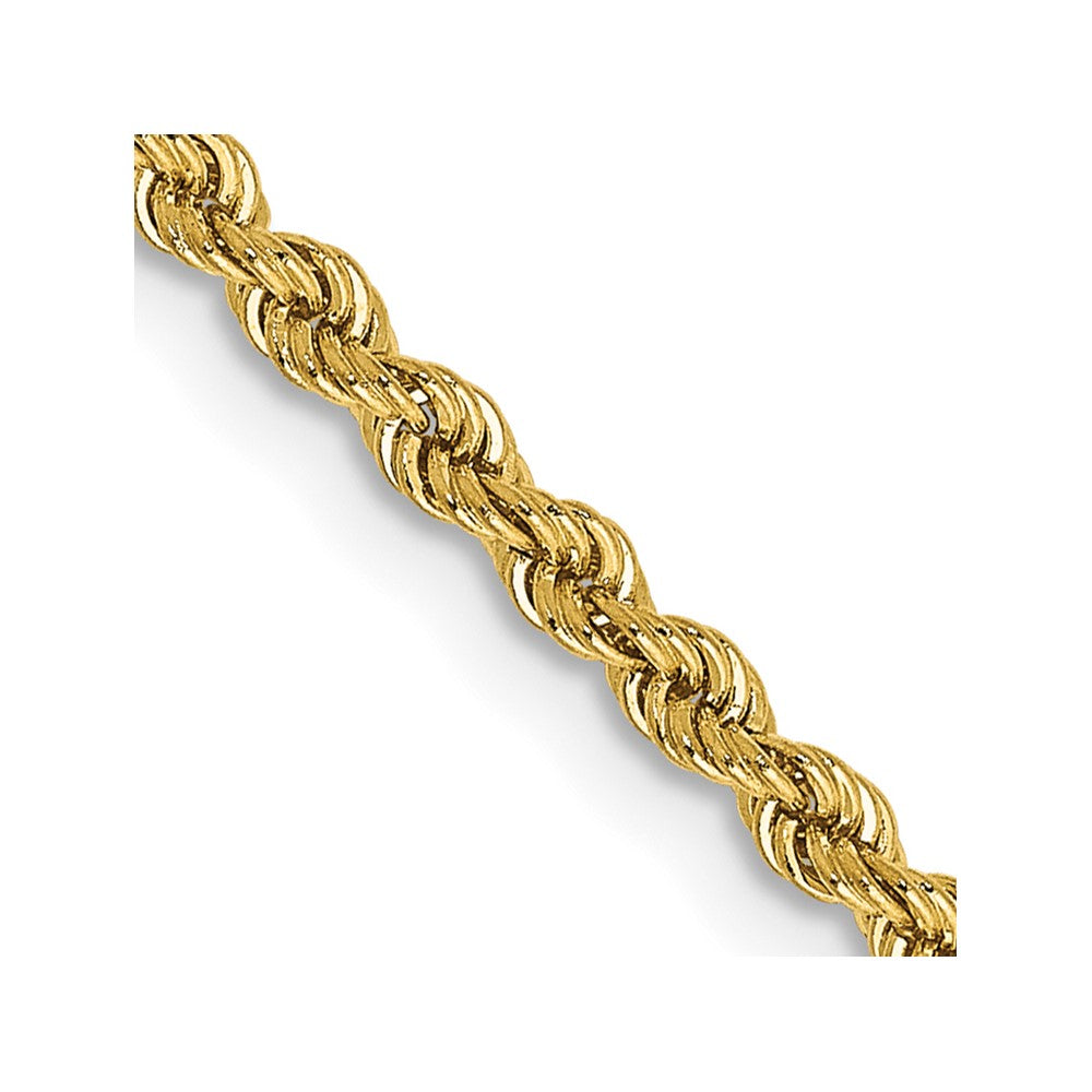 14K 2.25mm Regular Rope with Lobster Clasp Chain