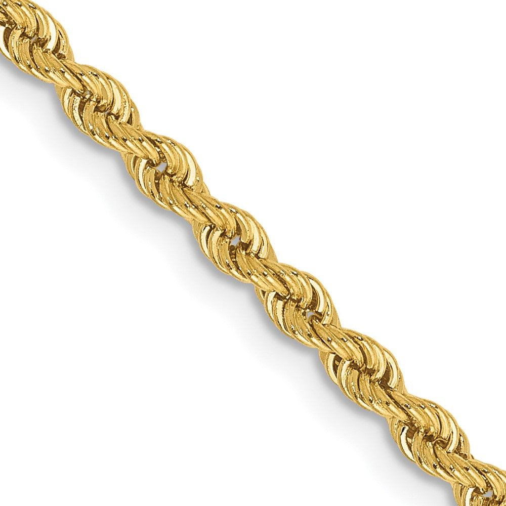 14K 2.5mm Regular Rope with Lobster Clasp Chain