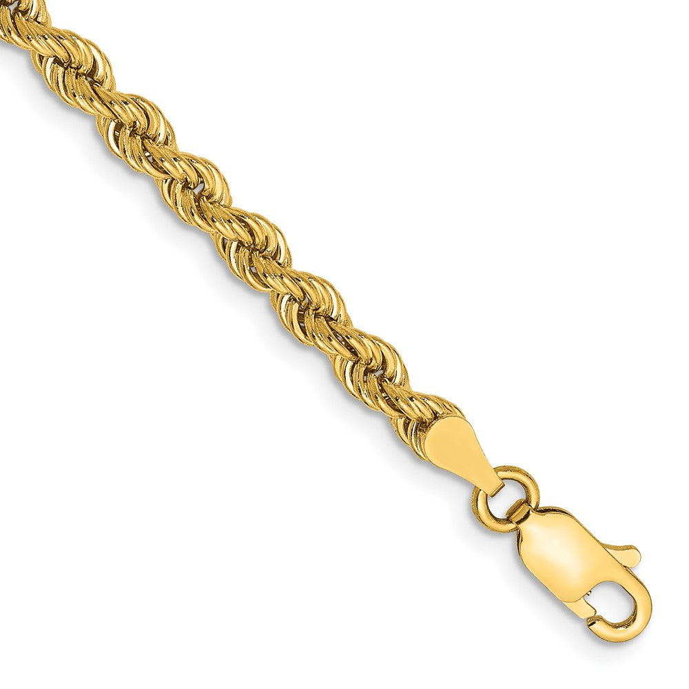 14K 3.65mm Regular Rope with Lobster Clasp Chain