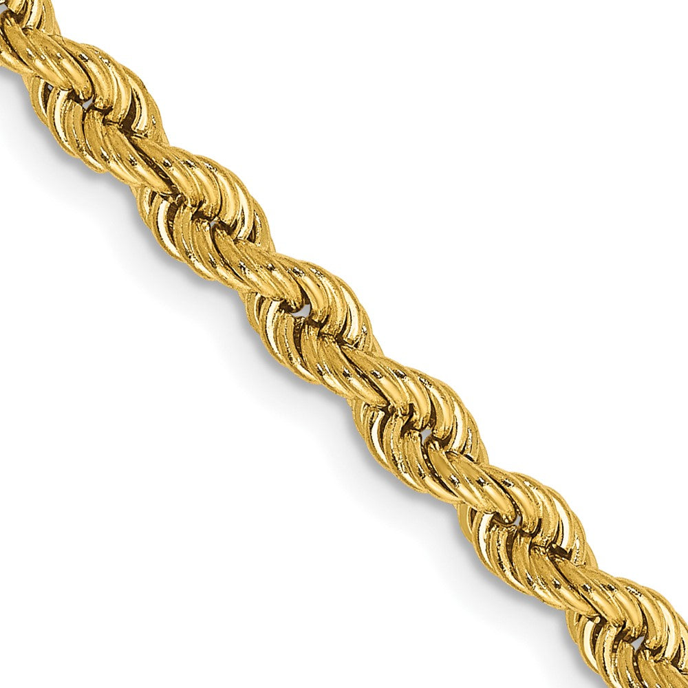 14K 3.65mm Regular Rope with Lobster Clasp Chain