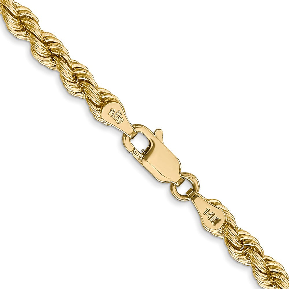 14K 4mm Regular Rope with Lobster Clasp Chain