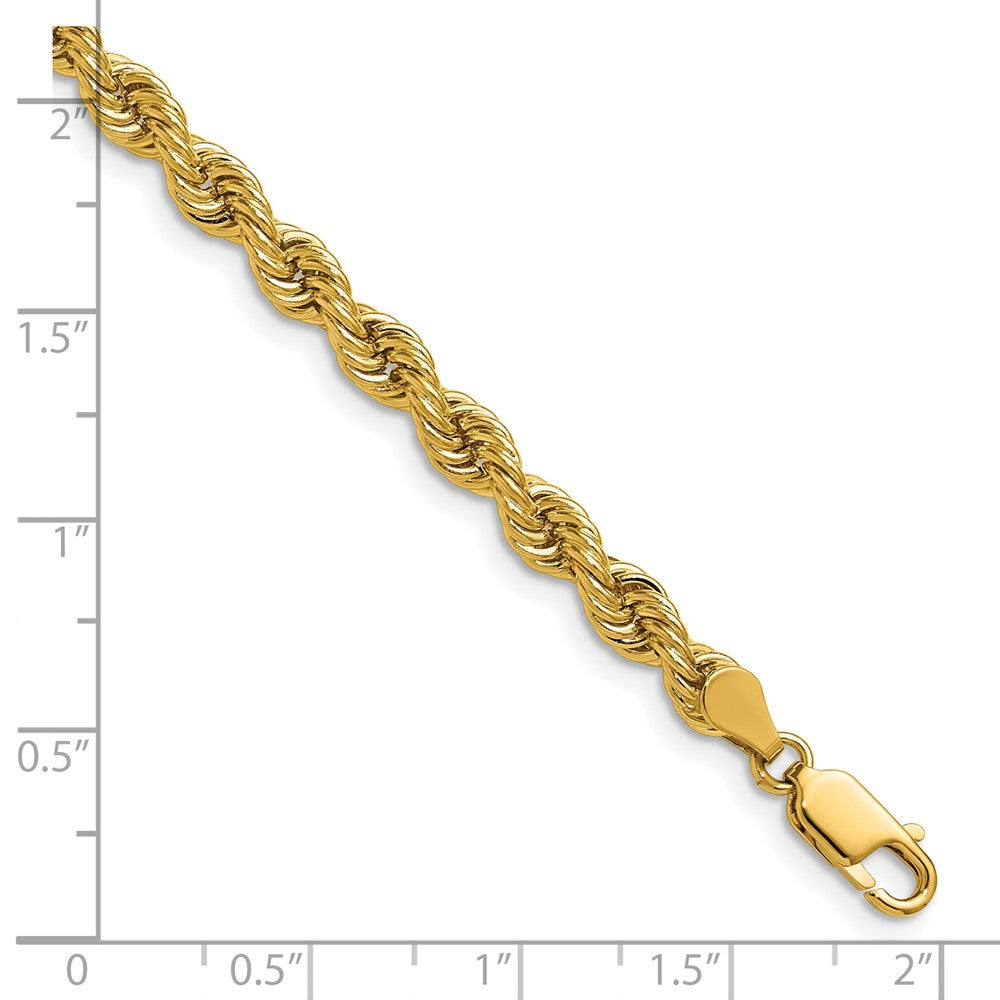 14K 5mm Regular Rope with Lobster Clasp Chain