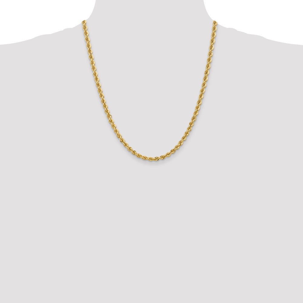 14K 5mm Regular Rope with Lobster Clasp Chain