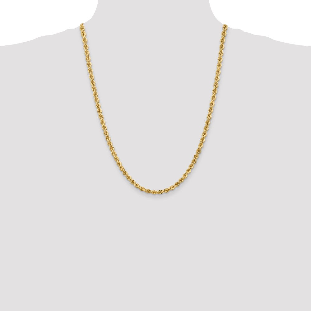 14K 5mm Regular Rope with Lobster Clasp Chain