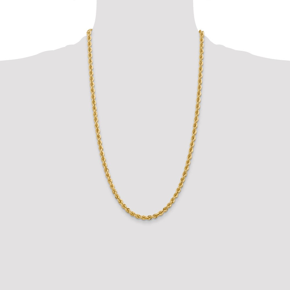 14K 5mm Regular Rope with Lobster Clasp Chain